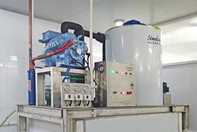 山東日照，日產(chǎn)5噸片冰機(jī)，用于海鮮水產(chǎn)加工